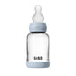 Biberon en Verre 120ml avec Tétine en Silicone Débit Lent - Baby Blue - Image 2