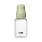 Biberon en Verre 120ml avec Tétine en Silicone Débit Lent - Sage - Image 1