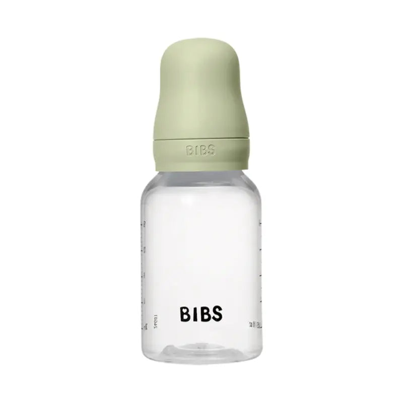 Biberon en Verre 120ml avec Tétine en Silicone Débit Lent - Sage - Image 1
