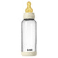 Biberon en Verre 240ml avec Tétine en Latex Débit Moyen - Ivory - Image 2