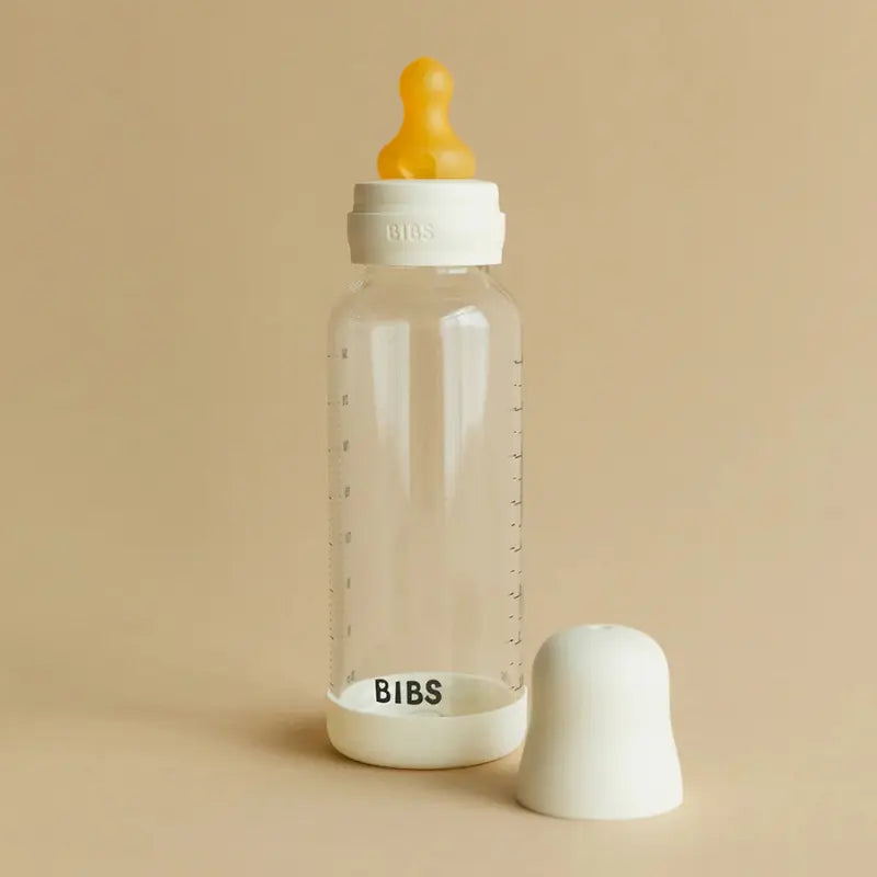 Biberon en Verre 240ml avec Tétine en Latex Débit Moyen - Sage - Image 5