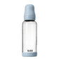 Biberon en Verre 240ml avec Tétine en Silicone Débit Moyen - Baby Blue - Image 1