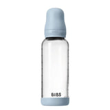 Biberon en Verre 240ml avec Tétine en Silicone Débit Moyen - Baby Blue - Image 1