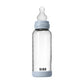 Biberon en Verre 240ml avec Tétine en Silicone Débit Moyen - Baby Blue - Image 2