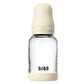 Biberon en verre rond 120 ml + tétine en silicone à débit lent - Ivoire - Image 1