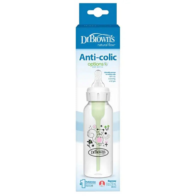 Biberon étroit anti-colique Dr. Brown's Option+, écureuil, 250 ml, - Image 3
