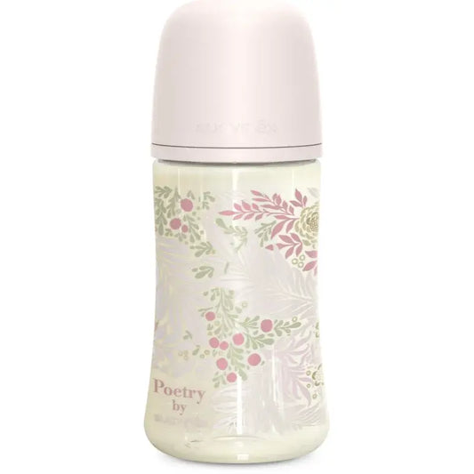Biberon Poésie avec tétine SX Pro Rose +3 mois 270 ml - Image 1