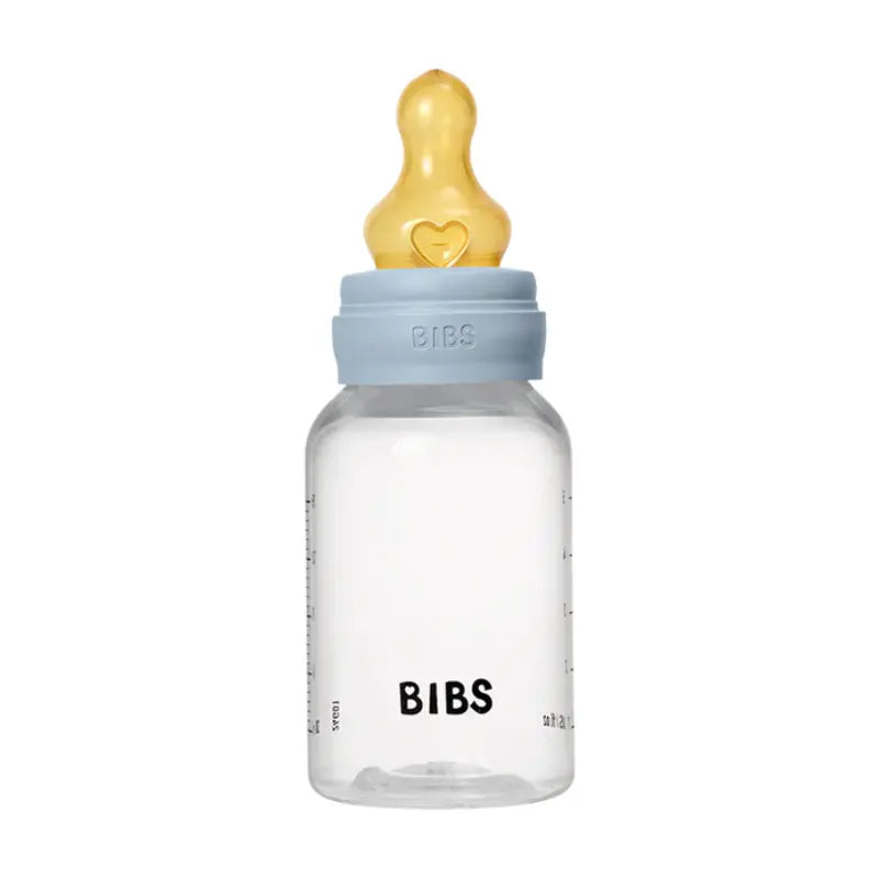 Biberon sans BPA 150ml avec tétine en latex Débit lent - Baby Blue - Image 1