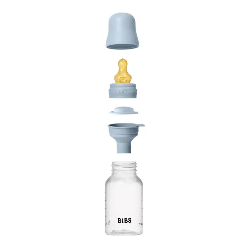 Biberon sans BPA 150ml avec tétine en latex Débit lent - Baby Blue - Image 3
