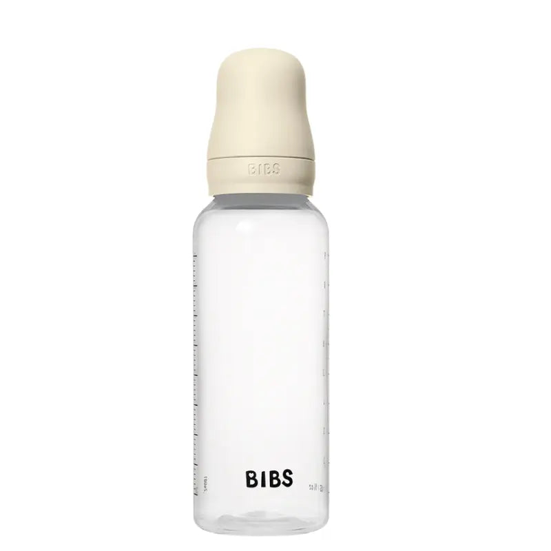 Biberons en Plastique sans BPA 270ml avec Tétine en Latex Débit moyen -Blush - BIBS - Image 1