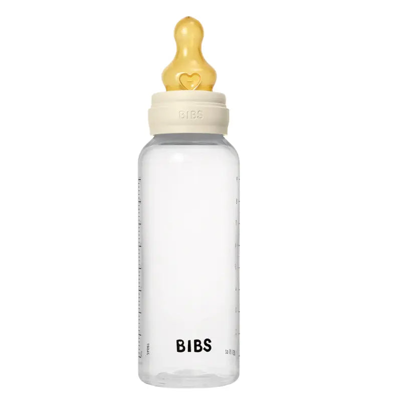 Biberons en Plastique sans BPA 270ml avec Tétine en Latex Débit moyen -Blush - BIBS - Image 2