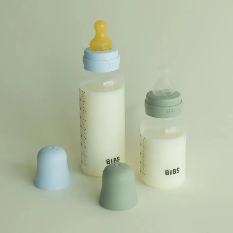 Biberons en Plastique sans BPA 270ml avec Tétine en Latex Débit moyen -Blush - BIBS - Image 4