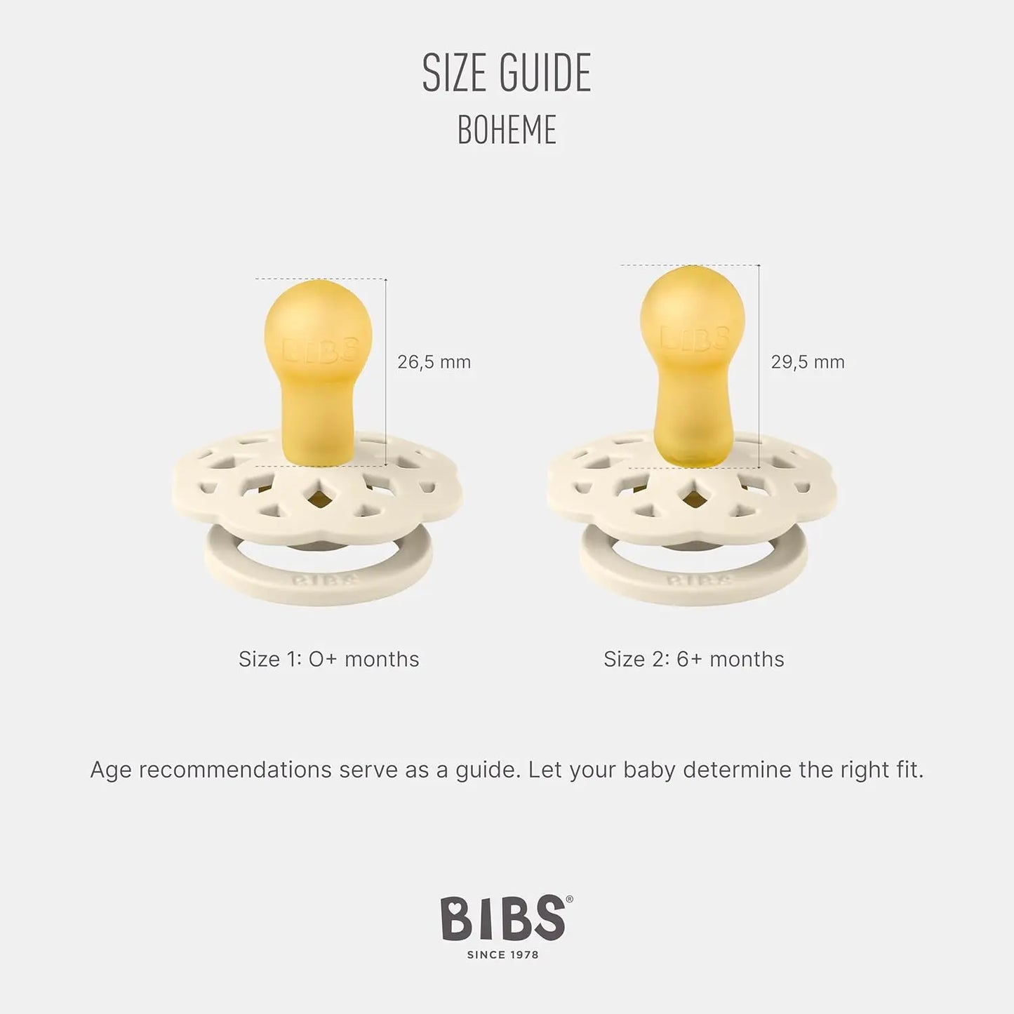 BIBS Lot de 2 Sucettes Bohème Nuit Rondes – Blush/Vanille - GLOW - Image 4