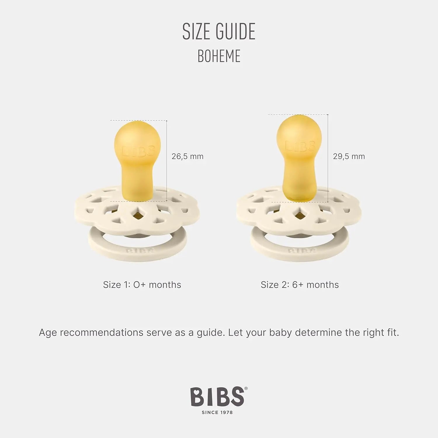 BIBS Lot de 2 Sucettes Bohème Nuit Rondes – Blush/Vanille - GLOW - Image 4
