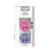 BIBS Lot de 2 Sucettes Rondes – Peri/Bubblegum - Image 1