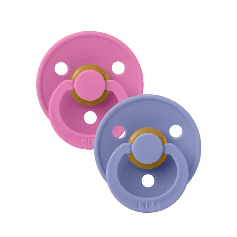 BIBS Lot de 2 Sucettes Rondes – Peri/Bubblegum - Image 2