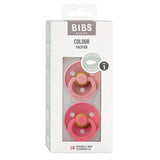 Bibs – Lot de 2 Sucettes Symétriques – Rose Poudré - Corail - Image 1