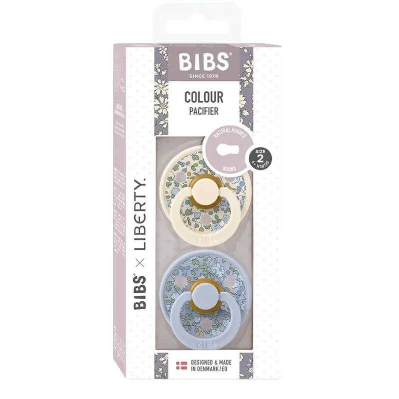 BIBS x LIBERTY Colour Lot de 2 Eloise - Mélange bleu poussiéreux - Image 1