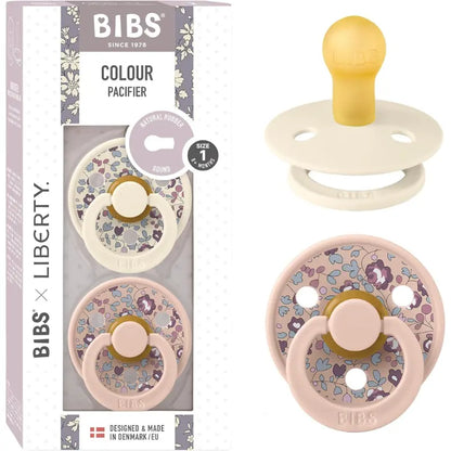 BIBS x Liberty - Sucette ronde couleur latex - Eloise Blush Mix