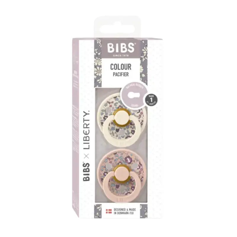 BIBS x Liberty - Sucette ronde couleur latex - Eloise Blush Mix - Image 1