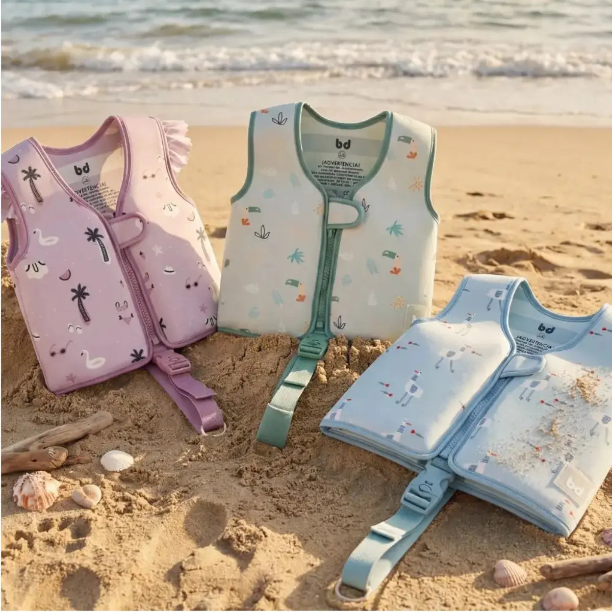 Bimbidreams Gilet de natation bébé anti-UV UPF 50+  - Gavina Azul - Image 4