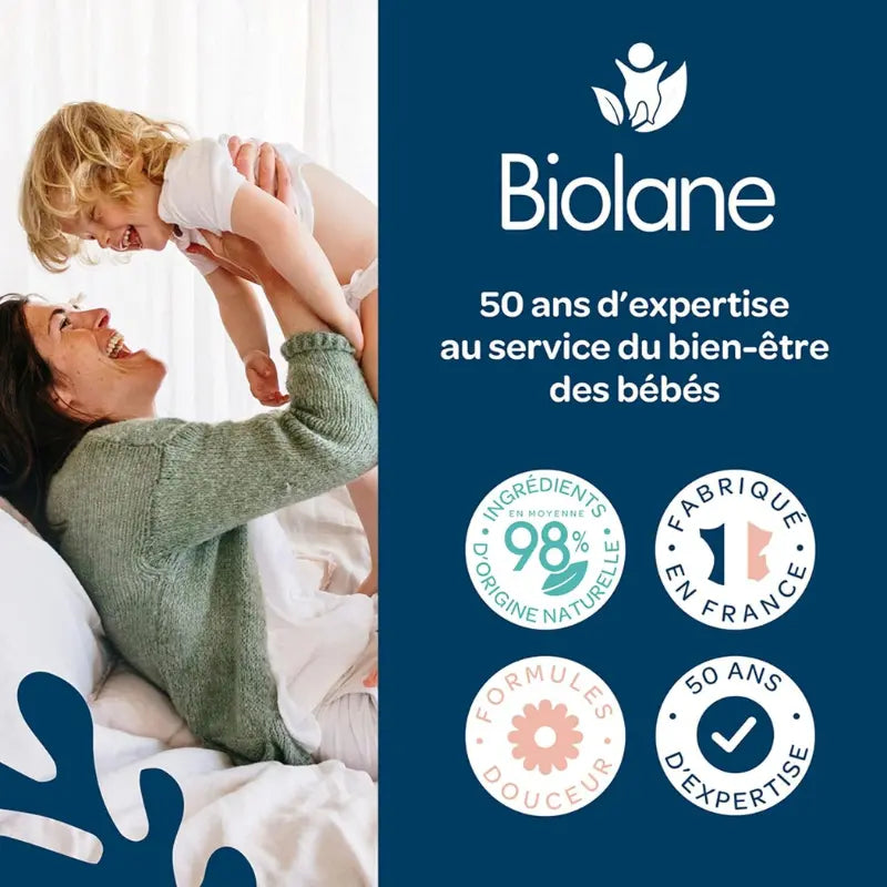 BIOLANE Crème Nourrissante et Hydratante Bébé Nouveau Packaging Visage  et Corps Apaise et Protège 98 % d’origine naturelle 100 ml - Image 6