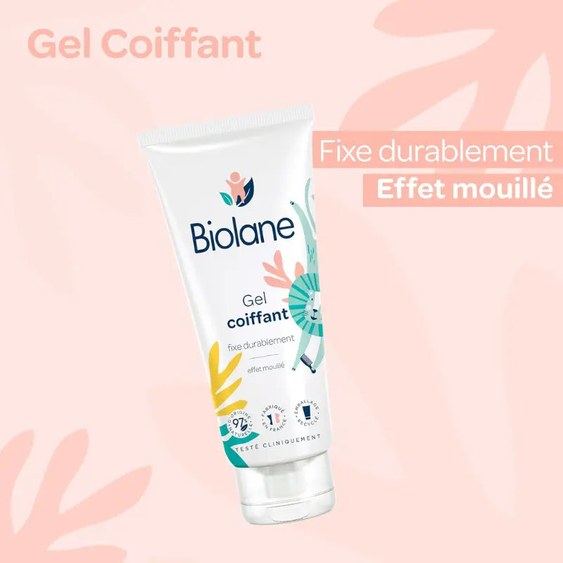 BIOLANE Gel Cheveux Coiffant Bébé 100ml Effet Mouillé et Fixation Douce pour Cheveux Fins - Image 2
