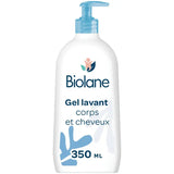 Biolane Gel Douche Bébé Corps et Cheveux 2 en 1 350ml Doux, Naturel et Peau Sensible - Image 1