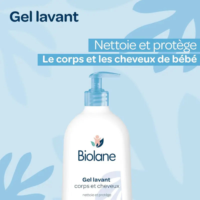 Biolane Gel Douche Bébé Corps et Cheveux 2 en 1 350ml Doux, Naturel et Peau Sensible - Image 3