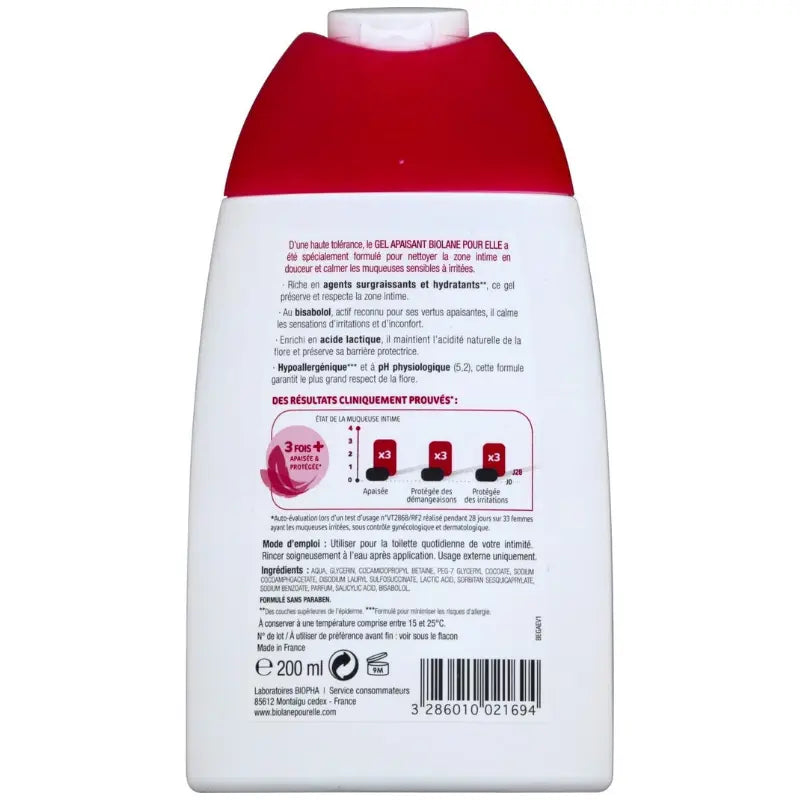 Biolane Gel Toilette Intime Apaisant 200ml - Image 2