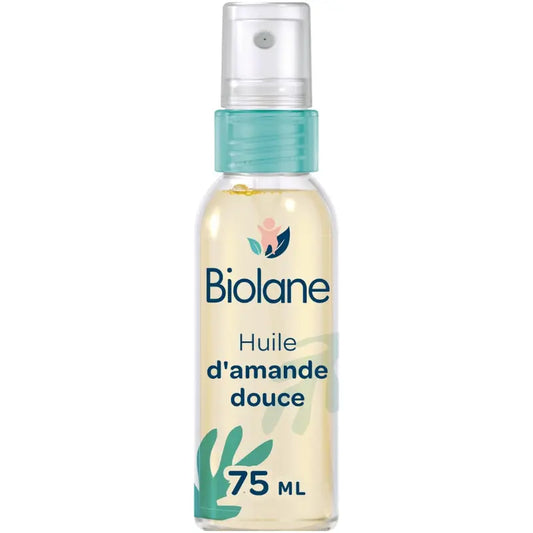 BIOLANE Huile d’Amande Douce Bébé 100ml Hydrate, Nourrit et Protège la Peau Fragile - Image 1