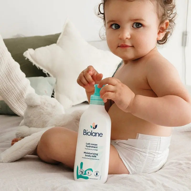 Biolane Lait Corporel Hydratant  350 ml – Soin Doux et Nourrissant pour la Peau de Bébé - Image 5