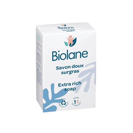 Biolane Savon Doux Surgras 150g Nettoyant Naturel Peau Sensible Bébé et Enfant - Image 1