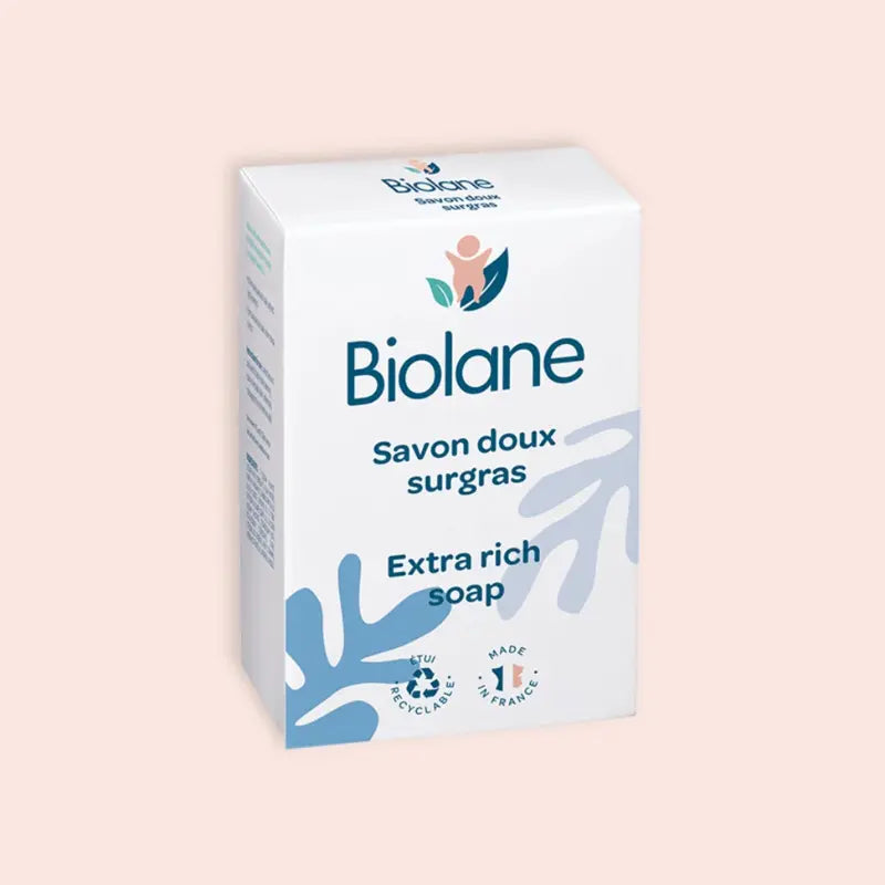 Biolane Savon Doux Surgras 150g Nettoyant Naturel Peau Sensible Bébé et Enfant - Image 2