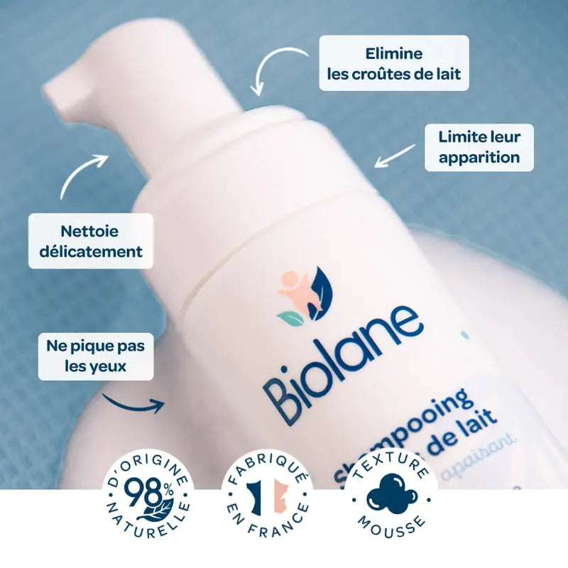 BIOLANE Shampoing Bébé Croûtes de Lait 150ml Traitement Doux et Apaisant - Image 3