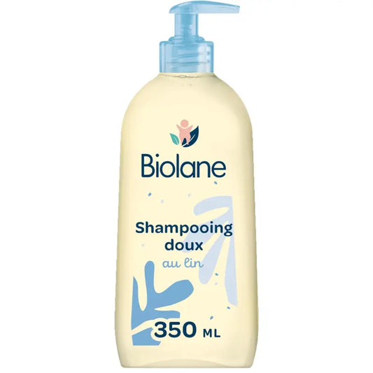 BIOLANE Shampoing Doux Bébé 350ml Nettoie et Démêle les Cheveux – 97% d’Origine Naturelle - Image 1