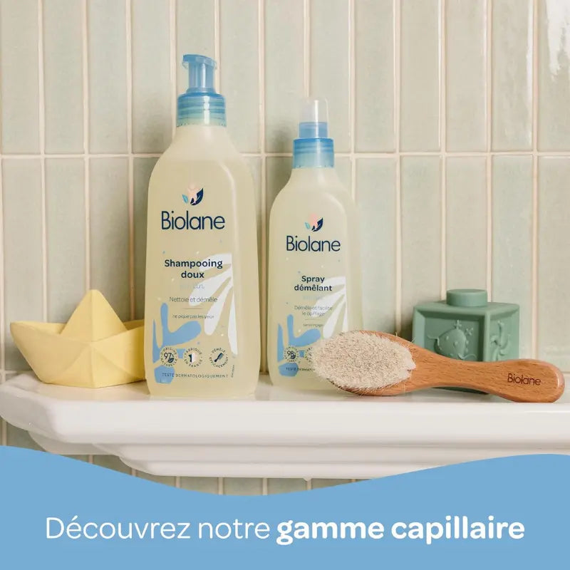 BIOLANE Shampoing Doux Bébé 350ml Nettoie et Démêle les Cheveux – 97% d’Origine Naturelle - Image 6
