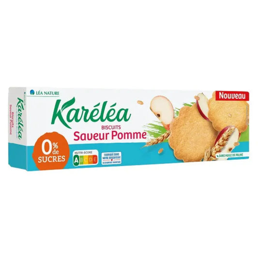 Biscuits sans sucres saveur pomme, 132g - KARÉLÉA - Image 1