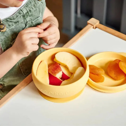 Bol avec Couvercle et Ventouse MINIKOIOI en Silicone – Jaune - Image 3