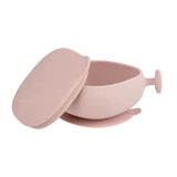 Bol en silicone + couvercle - blush - Image 1