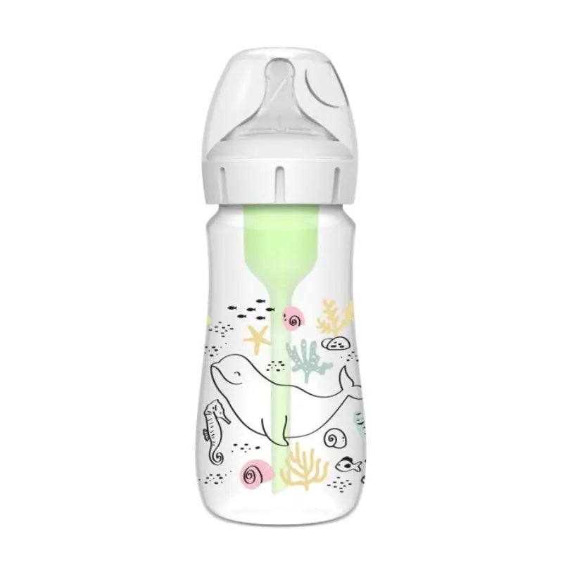 Bouteille à col large en plastique Dr Brown's Options+ 270 ml - Image 1
