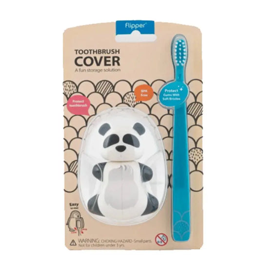 Brosse à dent Flipper avec couvercle - Panda - Image 1