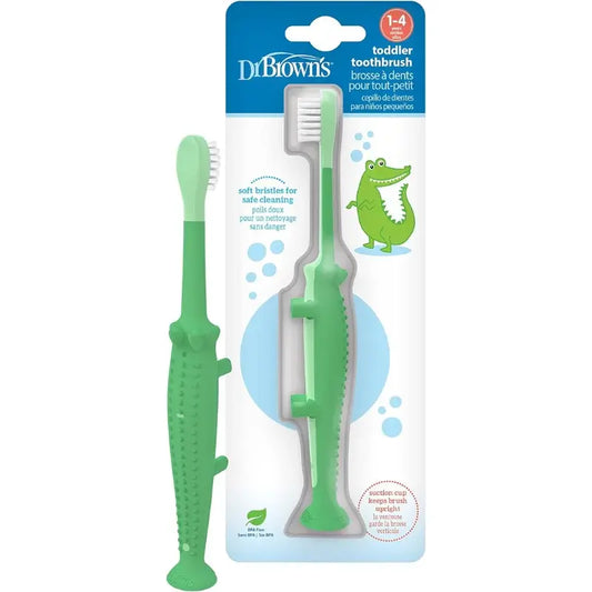 Brosse à dents pour tout-petits Dr. Brown’s – crocodile - Image 3