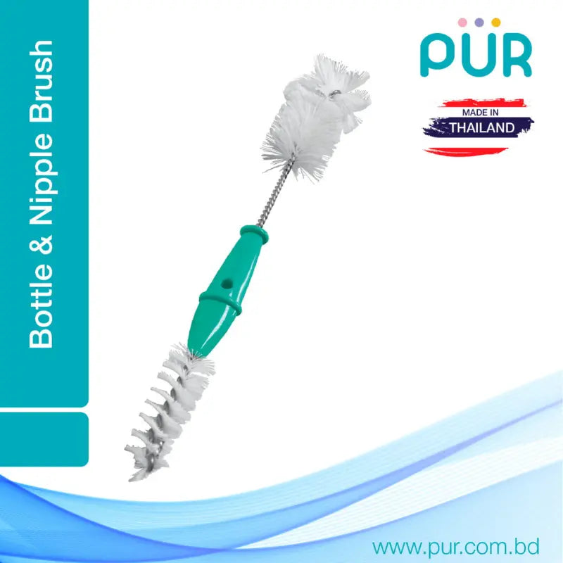 Brosse biberon et tétine Pur 2 en 1