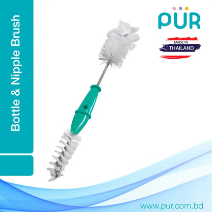 Brosse biberon et tétine Pur 2 en 1
