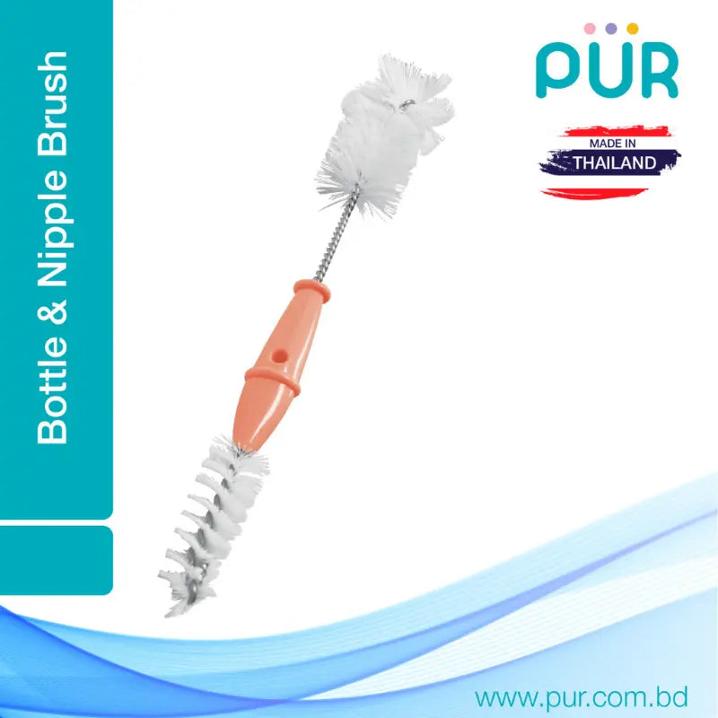 Brosse biberon et tétine Pur 2 en 1