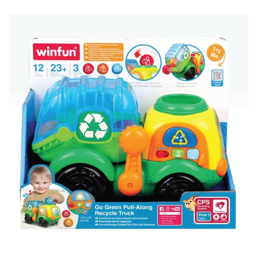 Camion de recyclage Go Green à tirer - winfun - Image 3