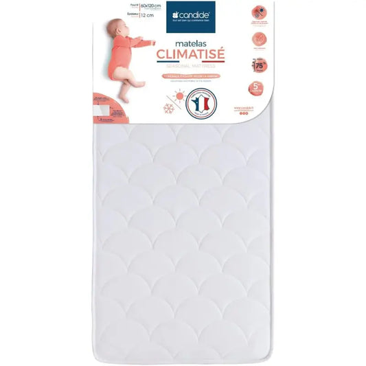 CANDIDE - Matelas Bébé 60x120x11cm Climatisé - Image 1