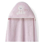 Cape de bain 1X1 Mod Ours Nœud papillon + Bavoir rose - Image 1