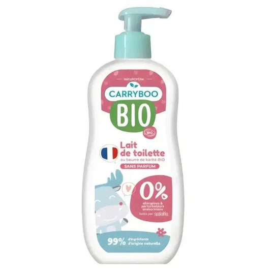 Carryboo Lait de toilette tout doux au beurre de karité bio - Image 1